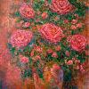 Impression of Roses - Oils on Canvas