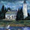 Old Presque Isle Lighthouse - Oils on Canvas