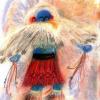Eagle Kachina, pastel, © Kathryn Barnes, artist