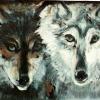 Two Wolves - Oils on Metal
© Kathryn A. Barnes, artist