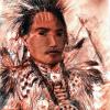 Blackfoot Man - Conte pastel
© Kathryn A. Barnes, artist