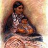 Mother and Child with a Basket - Conte pastel
© Kathryn A. Barnes, artist